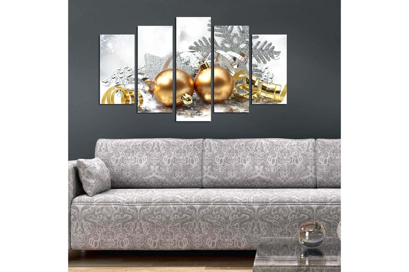 Dekorativ MDF-målning 5-Delar 20x60 cm - Flerfärgad - Inredning - Tavlor & posters - Canvastavla