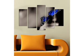 Dekorativ MDF-målning 5-Delar 20x60 cm - Flerfärgad - Inredning - Tavlor & posters - Canvastavla