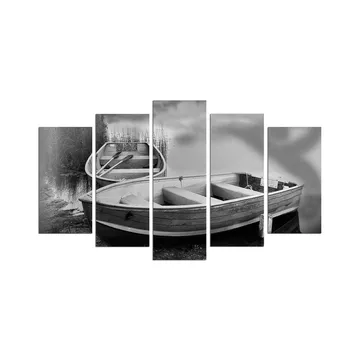 Dekorativ MDF-målning 5-Delar 20x60 cm - Flerfärgad - Inredning - Tavlor & posters - Canvastavla