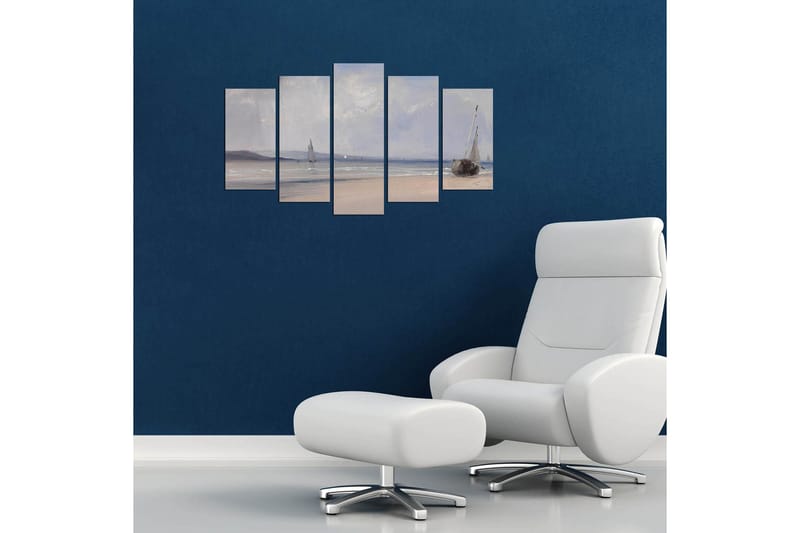 Dekorativ MDF-målning 5-Delar 20x60 cm - Flerfärgad - Inredning - Tavlor & posters - Canvastavla