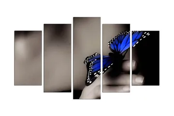 Dekorativ MDF-målning 5-Delar 20x60 cm - Flerfärgad - Inredning - Tavlor & posters - Canvastavla