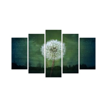 Dekorativ MDF-målning 5-Delar 20x60 cm - Flerfärgad - Inredning - Tavlor & posters - Canvastavla