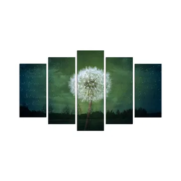 Dekorativ MDF-målning 5-Delar 20x60 cm - Flerfärgad - Inredning - Tavlor & posters - Canvastavla