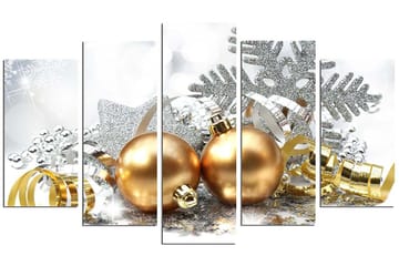 Dekorativ MDF-målning 5-Delar 20x60 cm - Flerfärgad - Inredning - Tavlor & posters - Canvastavla