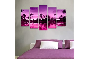 Dekorativ MDF-målning 5-Delar 20x60 cm - Flerfärgad - Inredning - Tavlor & posters - Canvastavla