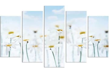 Dekorativ MDF-målning 5-Delar 20x60 cm - Flerfärgad - Inredning - Tavlor & posters - Canvastavla