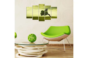Dekorativ MDF-målning 5-Delar 20x60 cm - Flerfärgad - Inredning - Tavlor & posters - Canvastavla