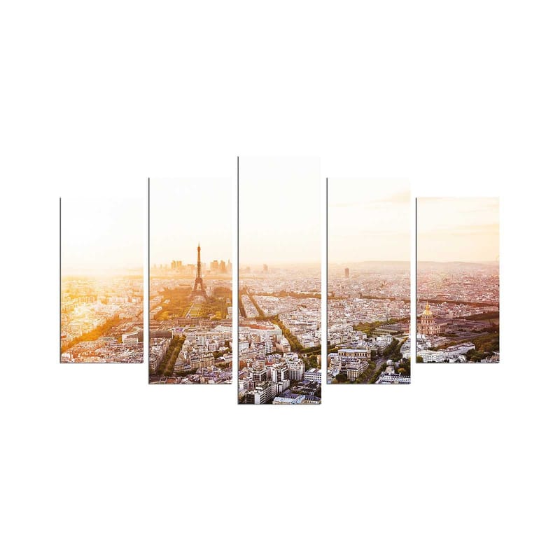 Dekorativ MDF-målning 5-Delar 20x60 cm, Flerfärgad