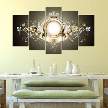 Dekorativ MDF-målning 5-Delar 20x60 cm - Flerfärgad - Inredning - Tavlor & posters - Canvastavla