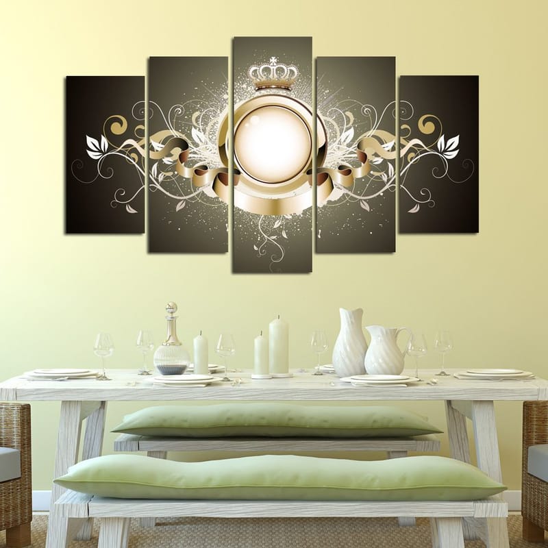 Dekorativ MDF-målning 5-Delar 20x60 cm - Flerfärgad - Inredning - Tavlor & posters - Canvastavla