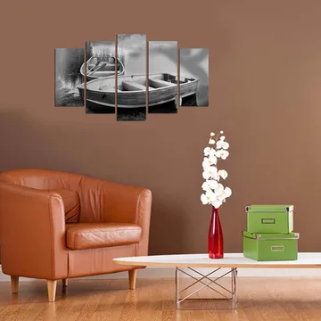 Dekorativ MDF-målning 5-Delar 20x60 cm - Flerfärgad - Inredning - Tavlor & posters - Canvastavla