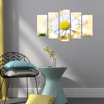 Dekorativ MDF-målning 5-Delar 20x60 cm - Flerfärgad - Inredning - Tavlor & posters - Canvastavla