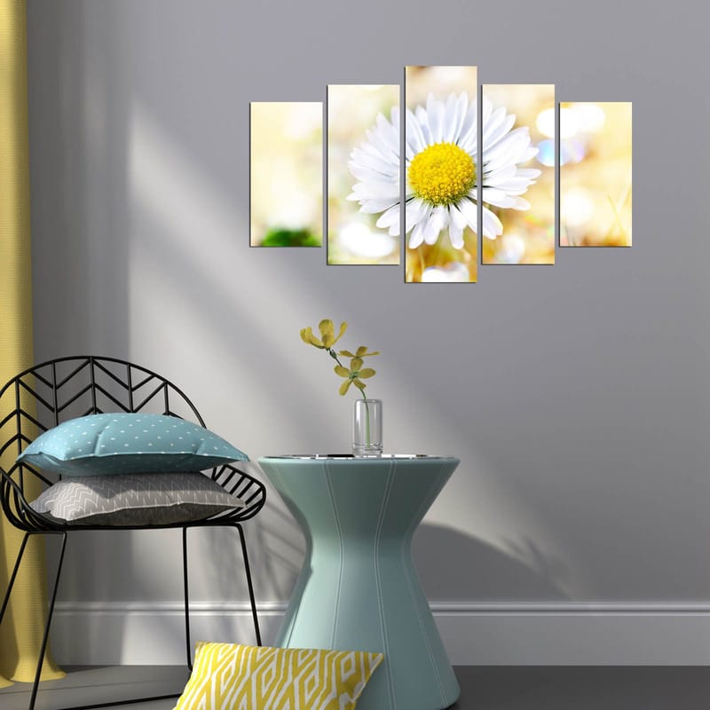 Dekorativ MDF-målning 5-Delar 20x60 cm - Flerfärgad - Inredning - Tavlor & posters - Canvastavla