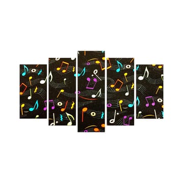 Dekorativ MDF-målning 5-Delar 20x60 cm - Flerfärgad - Inredning - Tavlor & posters - Canvastavla