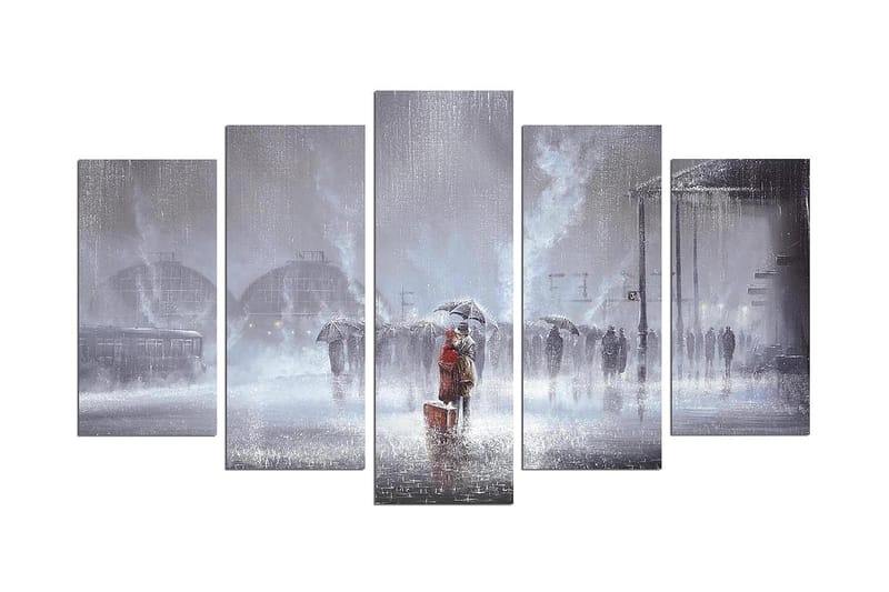 Dekorativ MDF-målning 5-Delar 20x60 cm, Flerfärgad