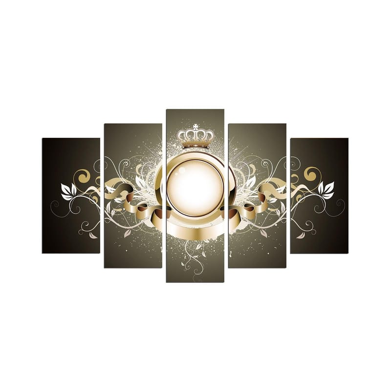 Dekorativ MDF-målning 5-Delar 20x60 cm, Flerfärgad