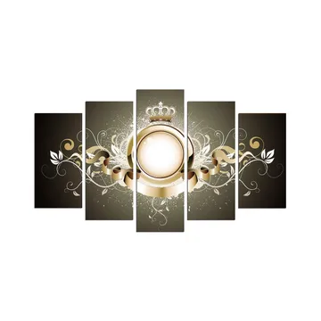 Dekorativ MDF-målning 5-Delar 20x60 cm - Flerfärgad - Inredning - Tavlor & posters - Canvastavla