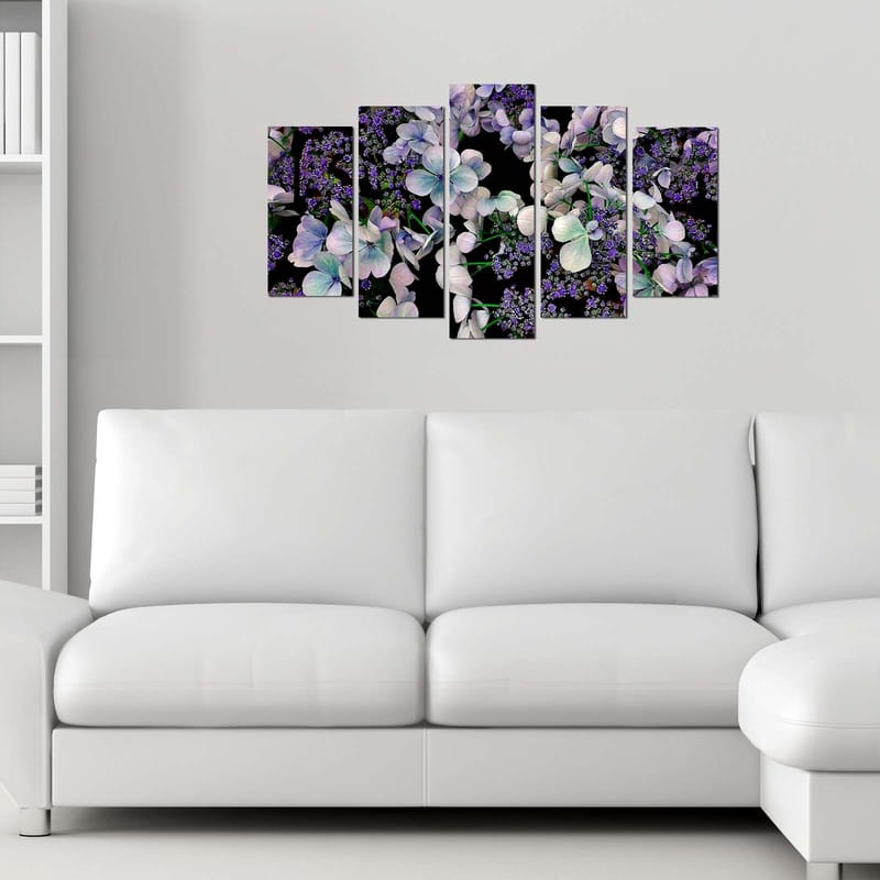 Dekorativ MDF-målning 5-Delar 20x60 cm - Flerfärgad - Inredning - Tavlor & posters - Canvastavla