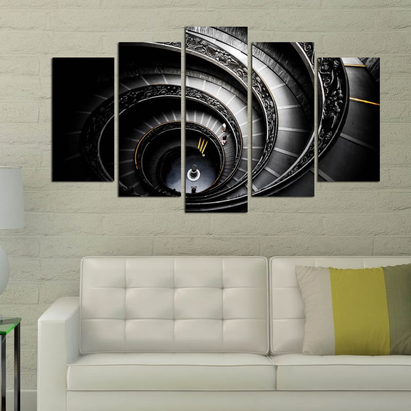 Dekorativ MDF-målning 5-Delar 20x60 cm - Flerfärgad - Inredning - Tavlor & posters - Canvastavla