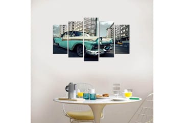 Dekorativ MDF-målning 5-Delar 20x60 cm - Flerfärgad - Inredning - Tavlor & posters - Canvastavla