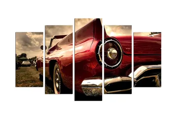 Dekorativ MDF-målning 5-Delar 20x60 cm - Flerfärgad - Inredning - Tavlor & posters - Canvastavla