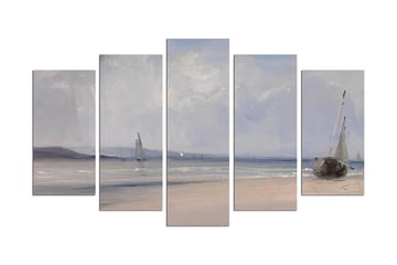Dekorativ MDF-målning 5-Delar 20x60 cm - Flerfärgad - Inredning - Tavlor & posters - Canvastavla