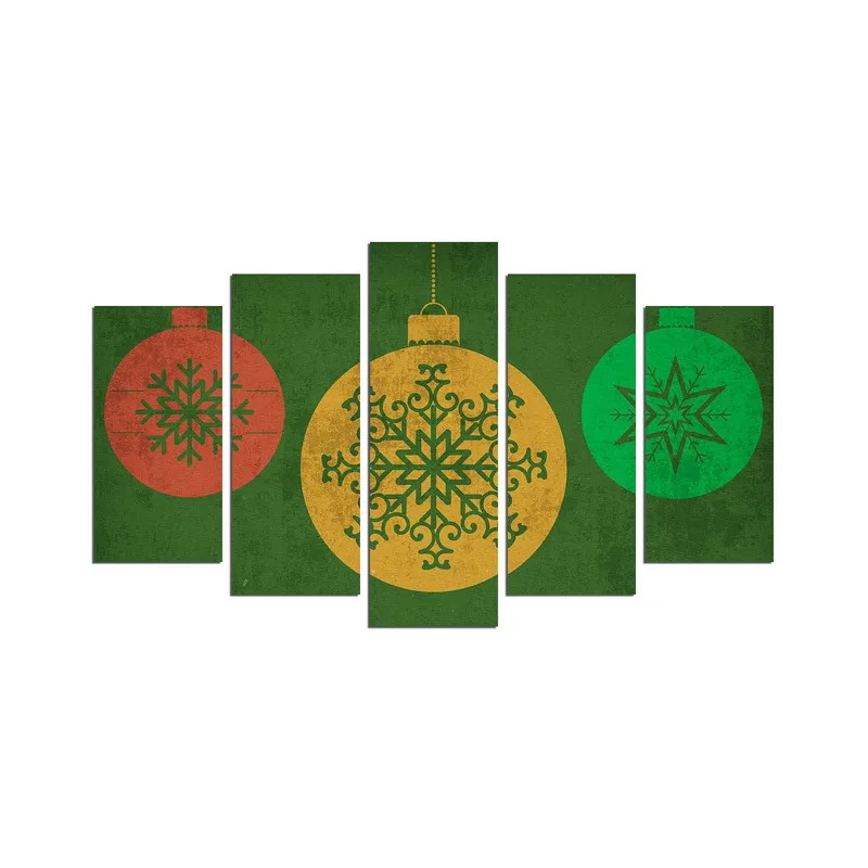 Dekorativ MDF-målning 5-Delar 20x60 cm, Flerfärgad