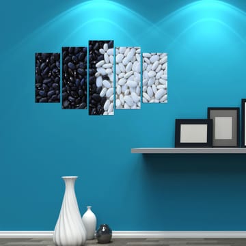 Dekorativ MDF-målning 5-Delar 20x60 cm - Flerfärgad - Inredning - Tavlor & posters - Canvastavla