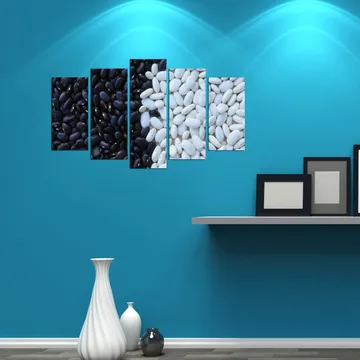 Dekorativ MDF-målning 5-Delar 20x60 cm - Flerfärgad - Inredning - Tavlor & posters - Canvastavla