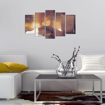Dekorativ MDF-målning 5-Delar 20x60 cm - Flerfärgad - Inredning - Tavlor & posters - Canvastavla