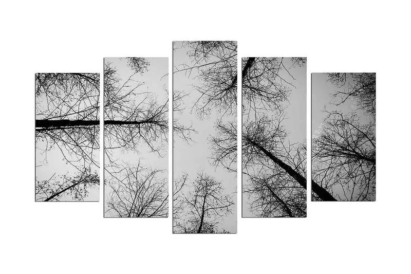 Dekorativ MDF-målning 5 Delar - Flerfärgad - Inredning - Tavlor & posters - Canvastavla