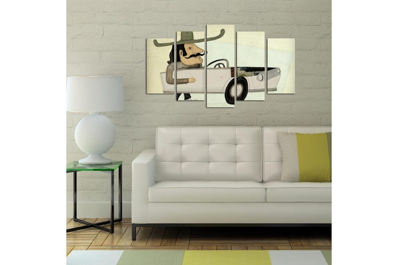 Dekorativ MDF-målning 5 Delar - Flerfärgad - Inredning - Tavlor & posters - Canvastavla