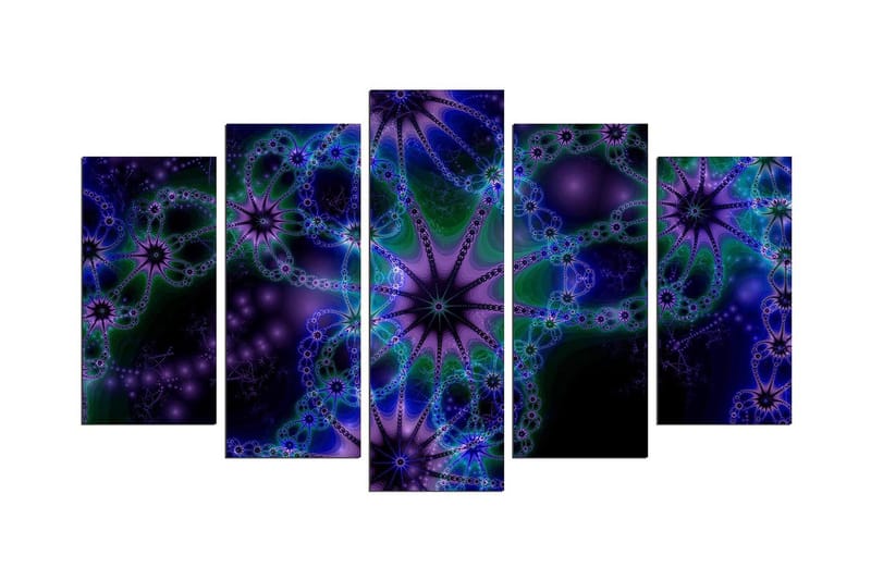Dekorativ MDF-målning 5 Delar - Flerfärgad - Inredning - Tavlor & posters - Canvastavla