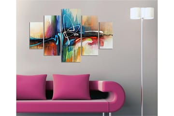Dekorativ MDF-målning 5 Delar - Flerfärgad - Inredning - Tavlor & posters - Canvastavla