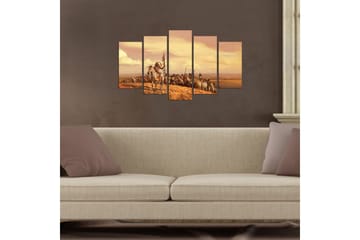 Dekorativ MDF-målning 5 Delar - Flerfärgad - Inredning - Tavlor & posters - Canvastavla