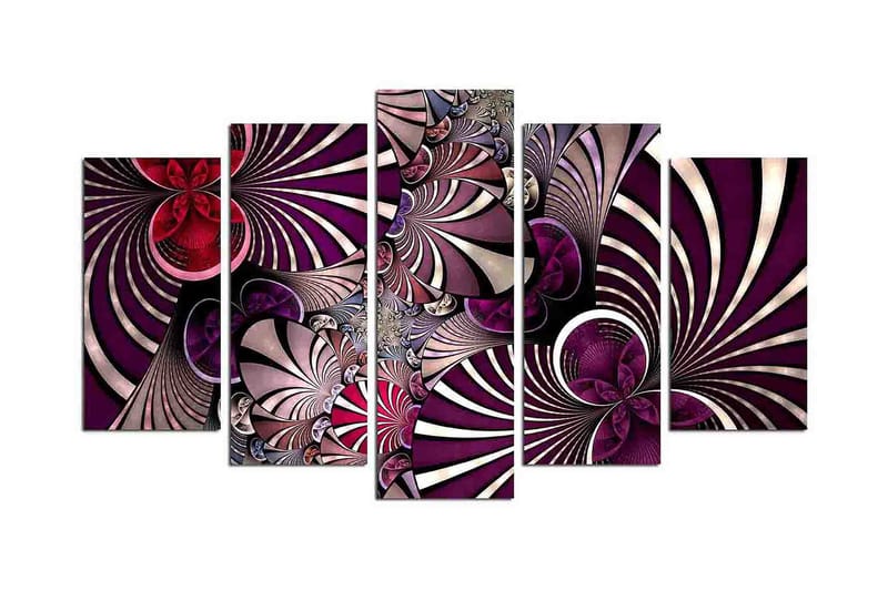 Dekorativ MDF-målning 5 Delar - Flerfärgad - Inredning - Tavlor & posters - Canvastavla