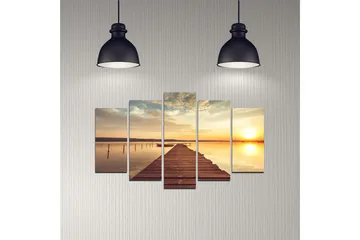 Dekorativ MDF-målning 5 Delar - Flerfärgad - Inredning - Tavlor & posters - Canvastavla