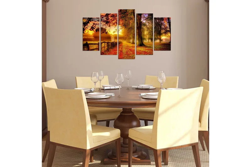 Dekorativ MDF-målning 5 Delar - Flerfärgad - Inredning - Tavlor & posters - Canvastavla