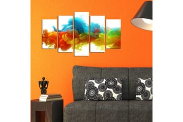Dekorativ MDF-målning 5 Delar - Flerfärgad - Inredning - Tavlor & posters - Canvastavla