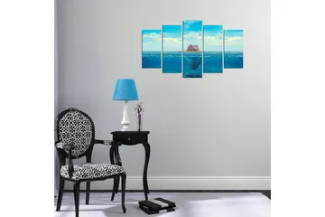 Dekorativ MDF-målning 5 Delar - Flerfärgad - Inredning - Tavlor & posters - Canvastavla