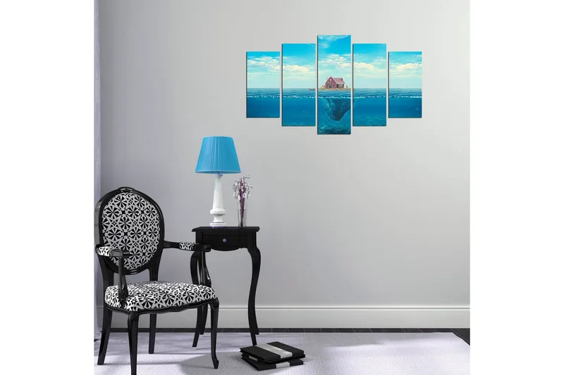 Dekorativ MDF-målning 5 Delar - Flerfärgad - Inredning - Tavlor & posters - Canvastavla