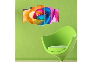 Dekorativ MDF-målning 5 Delar - Flerfärgad - Inredning - Tavlor & posters - Canvastavla