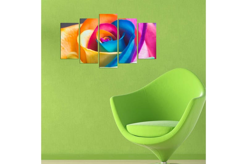 Dekorativ MDF-målning 5 Delar - Flerfärgad - Inredning - Tavlor & posters - Canvastavla