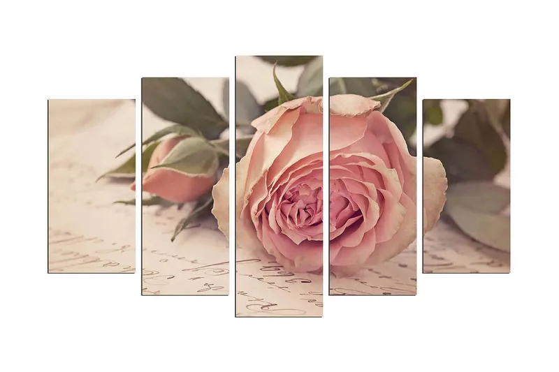 Dekorativ MDF-målning 5 Delar - Flerfärgad - Inredning - Tavlor & posters - Canvastavla