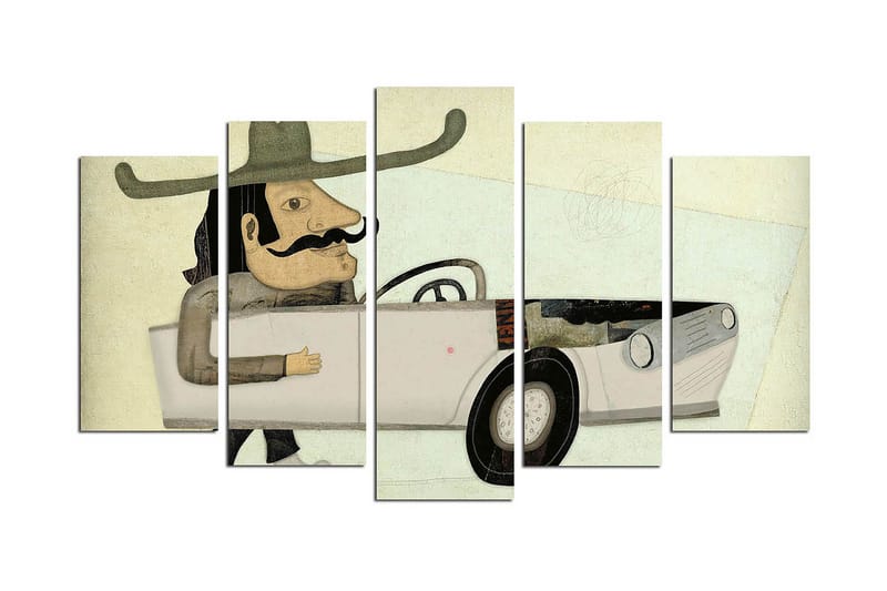 Dekorativ MDF-målning 5 Delar - Flerfärgad - Inredning - Tavlor & posters - Canvastavla