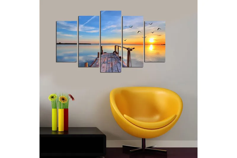 Dekorativ MDF-målning 5 Delar - Flerfärgad - Inredning - Tavlor & posters - Canvastavla