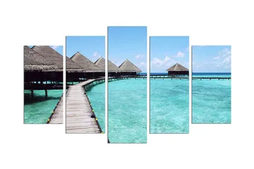 Dekorativ MDF-målning 5 Delar - Flerfärgad - Inredning - Tavlor & posters - Canvastavla