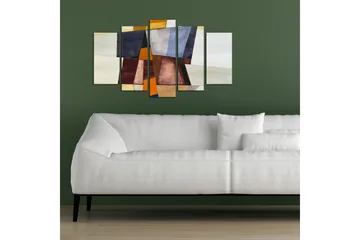Dekorativ MDF-målning 5 Delar - Flerfärgad - Inredning - Tavlor & posters - Canvastavla