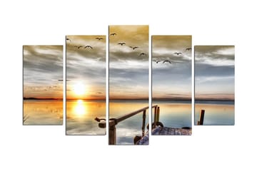 Dekorativ MDF-målning 5 Delar - Flerfärgad - Inredning - Tavlor & posters - Canvastavla