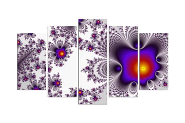 Dekorativ MDF-målning 5 Delar - Flerfärgad - Inredning - Tavlor & posters - Canvastavla